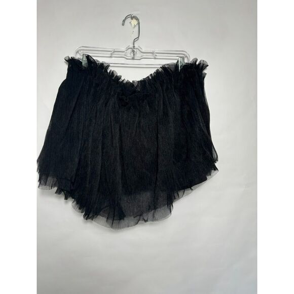 Tuckernuck Hyacinth House Blouse Women's XXL Black Tulle Willa Strapless Top NWT - Picture 2 of 3